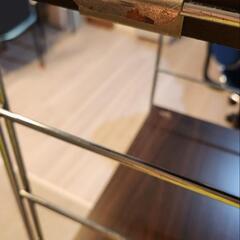 ハイタイプ　スチールラック　5段　木製天板　天板5枚の画像