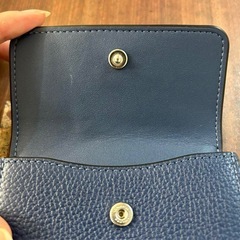 COACH／三つ折り財布／ネイビーの画像