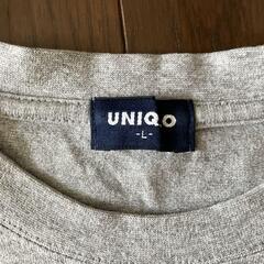  UNIQLO グレー ノースリーブ タンクトップ Lの画像