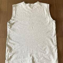  UNIQLO グレー ノースリーブ タンクトップ Lの画像