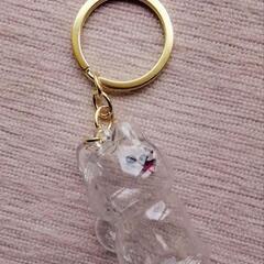 いぬのけだまだま　毛玉収納キーホルダーチワワの画像