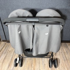 Joie(ジョイー) 双子ベビーカー グレー ストライプ　エアツインの画像