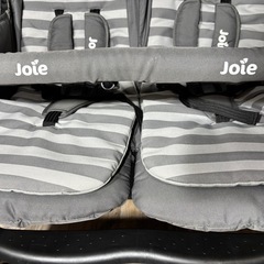 Joie(ジョイー) 双子ベビーカー グレー ストライプ　エアツインの画像