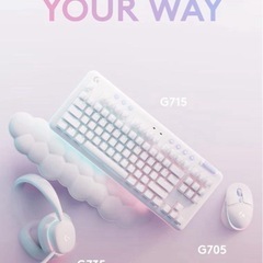 G715 ホワイト メカニカルキーボード　マウス　セット キーボード　Logicool の画像