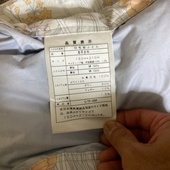 羽根布団　ダウン90%の画像