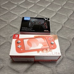 美品 任天堂スイッチライト スイッチ、スイッチライト用充電式ワイヤレスコントローラーセットの画像
