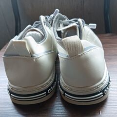 新品 24.5cm レディース スニーカー ホワイト 厚底 シューズ 識別番号:【N309-S】の画像