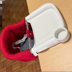 inglesinaファストベビーチェア 専用トレイ付き　イングリッシーナ 赤ベビー用品 イタリアテーブルチェアの画像
