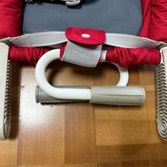 inglesinaファストベビーチェア 専用トレイ付き　イングリッシーナ 赤ベビー用品 イタリアテーブルチェアの画像