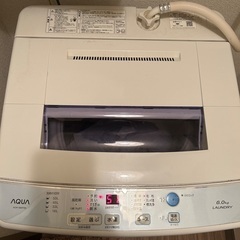 AQUA 洗濯機 2018年製 6kgの画像