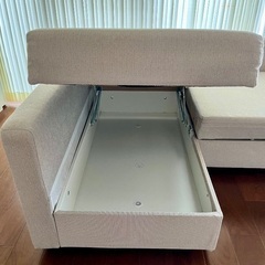 IKEA 寝椅子付きコーナーソファベッドの画像