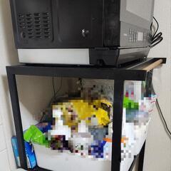 【アイアン/ウッド】ゴミ箱上ラック・キッチンチェスト【お譲りします】の画像