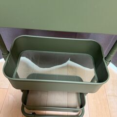 山善 YAMAZEN キッチンワゴン キャスター付きの画像