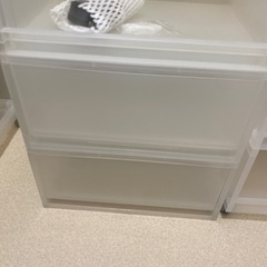 無印良品　クリア　棚の画像