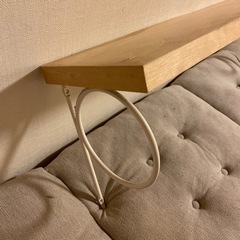 IKEA洗濯機上の収納棚、ウォールシェルフ、収納板、木の板の画像
