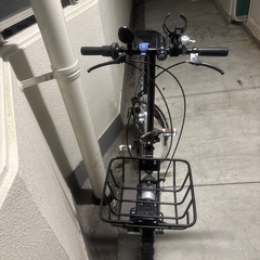 折りたたみ自転車20インチシルバーの画像
