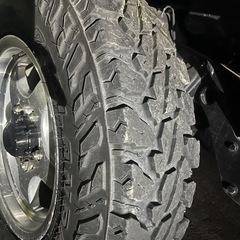 YOKOHAMA ジオランダーＭＴ　G003 7分山　4本　アルミ付き　ジムニーにの画像