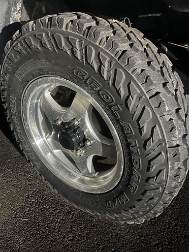 YOKOHAMA ジオランダーＭＴ　G003 7分山　4本　アルミ付き　ジムニーに