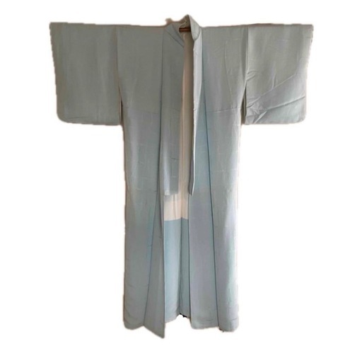 【新品未使用】正絹 色無地 淡水色