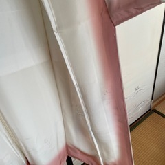 【新品未使用・仕立て糸付き】正絹 訪問着 花柄 袋帯・小物に合わせやすい淡色系の画像