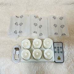 新品 キャンドルライト LEDティーライト 充電式 模擬キャンドル 専用リモコンの画像
