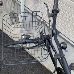26インチ 黒 6段変速 カゴ付き 自転車の画像