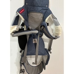 【中古美品】【値下げ】ミキハウス 抱っこ紐 インディゴブルーの画像