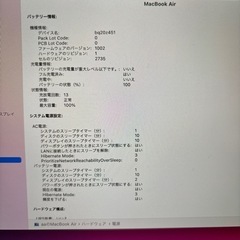  【美品】MacBook Air 2020の画像