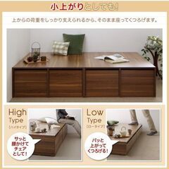 たっぷり収納シングルベッドの画像