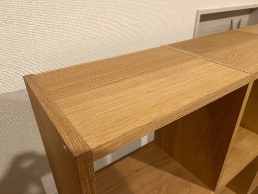 無印良品スタッキングシェルフ ３段×３列・オーク材