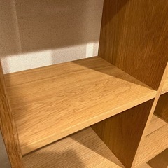 無印良品スタッキングシェルフ ３段×３列・オーク材の画像
