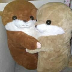くったりカワウソの赤ちゃんハグハグ　ぬいぐるみ　薄茶(購入者確定)の画像