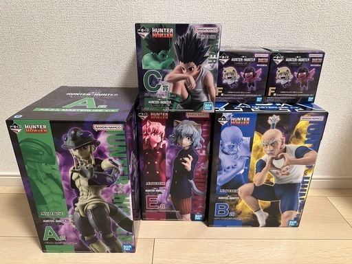 一番くじ HUNTER×HUNTER A賞 F賞 メルエム プフ ユピー HUNTER