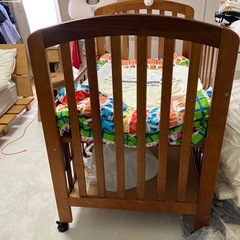 【KATOJI】収納付きベビーベッド（引取限定）の画像