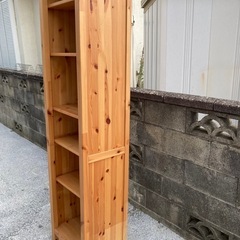 IKEA イケア ヘムネス HEMNES 本棚 木製ラック 縦長の画像