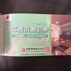 常磐興産 スパリゾートハワイアンズ 株主優待券綴（一式）の画像