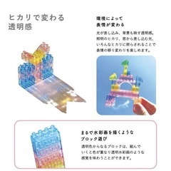 ＊新品＊光差し込む透明ブロック　HIKARIIRO Mの画像