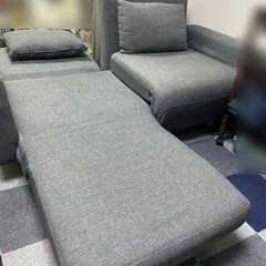 【早い者勝ち‼️9/9まで】ダブルサイズソファベッド美品の画像