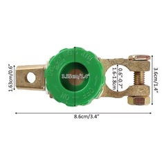 未使用D端子用 バッテリーカットターミナル(黒 )の画像