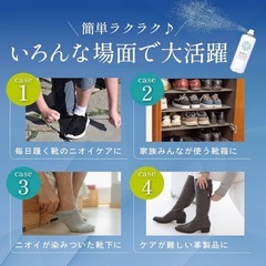 靴 靴用消臭スプレー 消臭スプレー 99.9%除菌消臭 銀イオン 除菌の画像