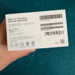 シャオミ(Xiaomi) SIMフリー スマートフォン Redmi 14C 8GB+256GB 6.88インチの画像