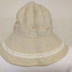 帽子　ベージュ　TOPVALUの画像