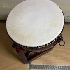 ⭐︎和太鼓　1.4尺平太鼓(扉台座セット)⭐︎の画像