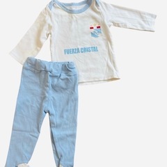 新生児　セットアップセット　秋〜冬服　足付きの画像