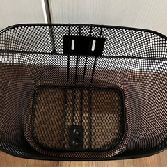 自転車前カゴ　メッシュ　黒　未使用の画像