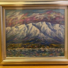 山の絵の画像