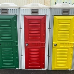 仮設トイレ　中古清掃済み　簡易洋式タイプ　一台　色選択可能の画像