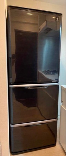 ⭐️シャープ SHARP プラズマクラスター搭載冷蔵庫 （350L・どっちもドア） 3ドア ダークブラウン SJ-PW35A-T 2015年製