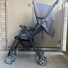 【美品】Aprica:AB型ベビーカー　両対面カルーン　超軽量　コンパクト収納の画像