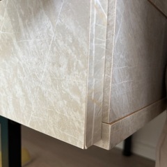 【LOWYA】大理石柄・ストーン調センターテーブル 引き出し収納付きの画像